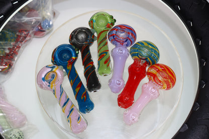 50 pcs – NEW JAR #34 Glass Hand Pipe Spoon $4 each