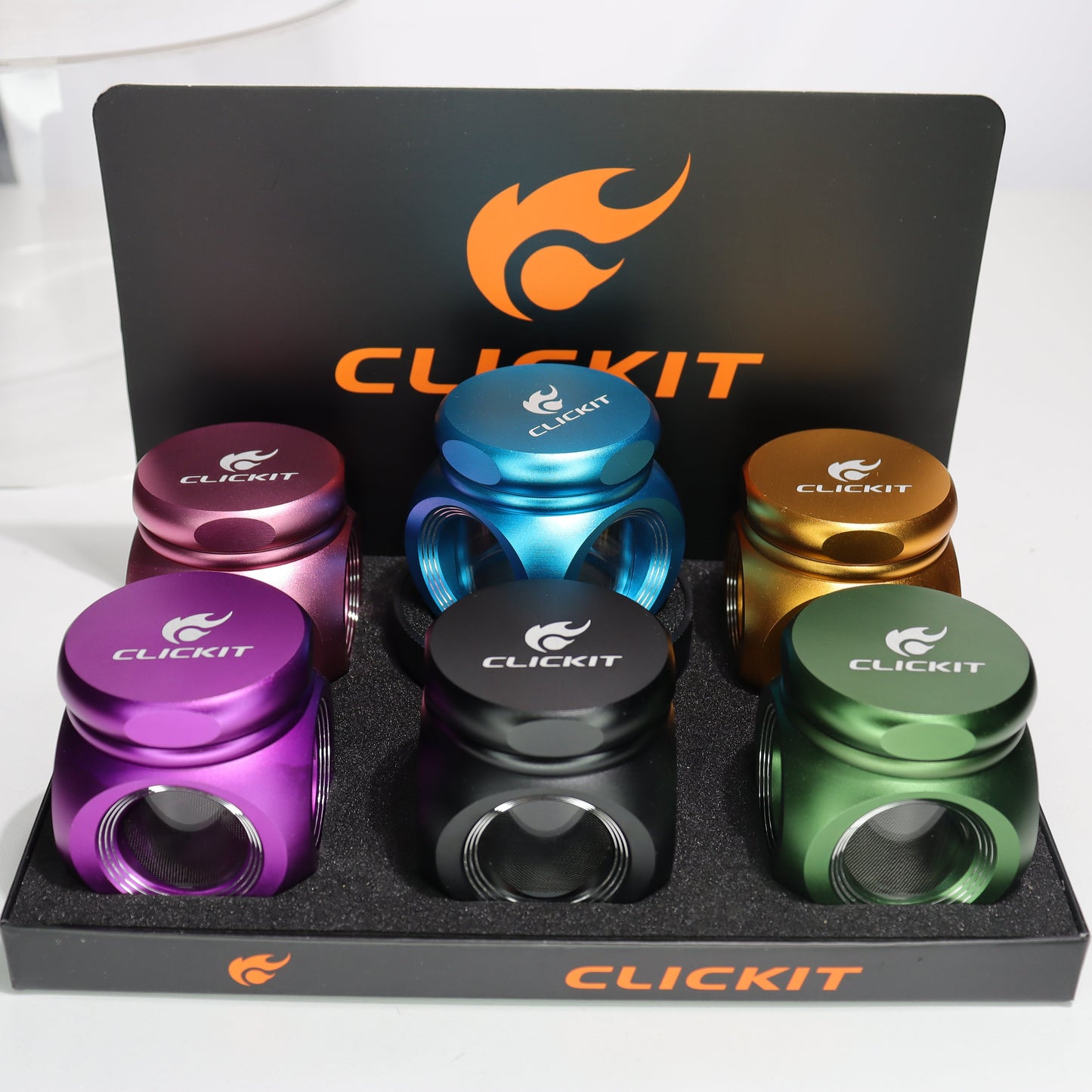 6 pcs - Click it Metallic Fancy Grinder MG-110