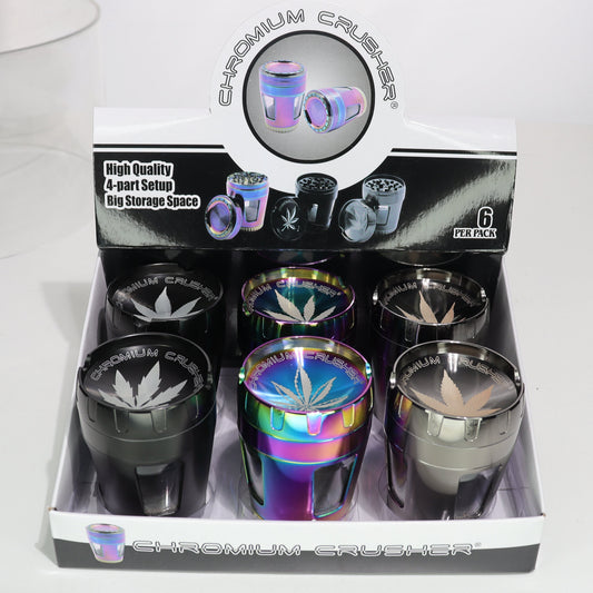 6 pcs -  2.5" 63mm Stylish Chromium Crusher Weed