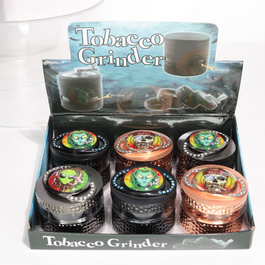 6 pcs - Pirates Skull Grinder Metallic Heavy