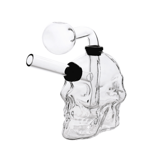 Wholesale 5" Skull Oil Burner Water Pipe – Bend Glass Design
