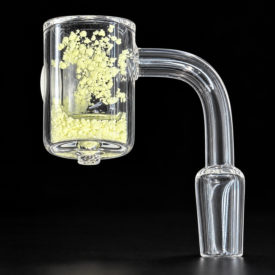14mm Glow in the Dark Quartz Banger – 90°