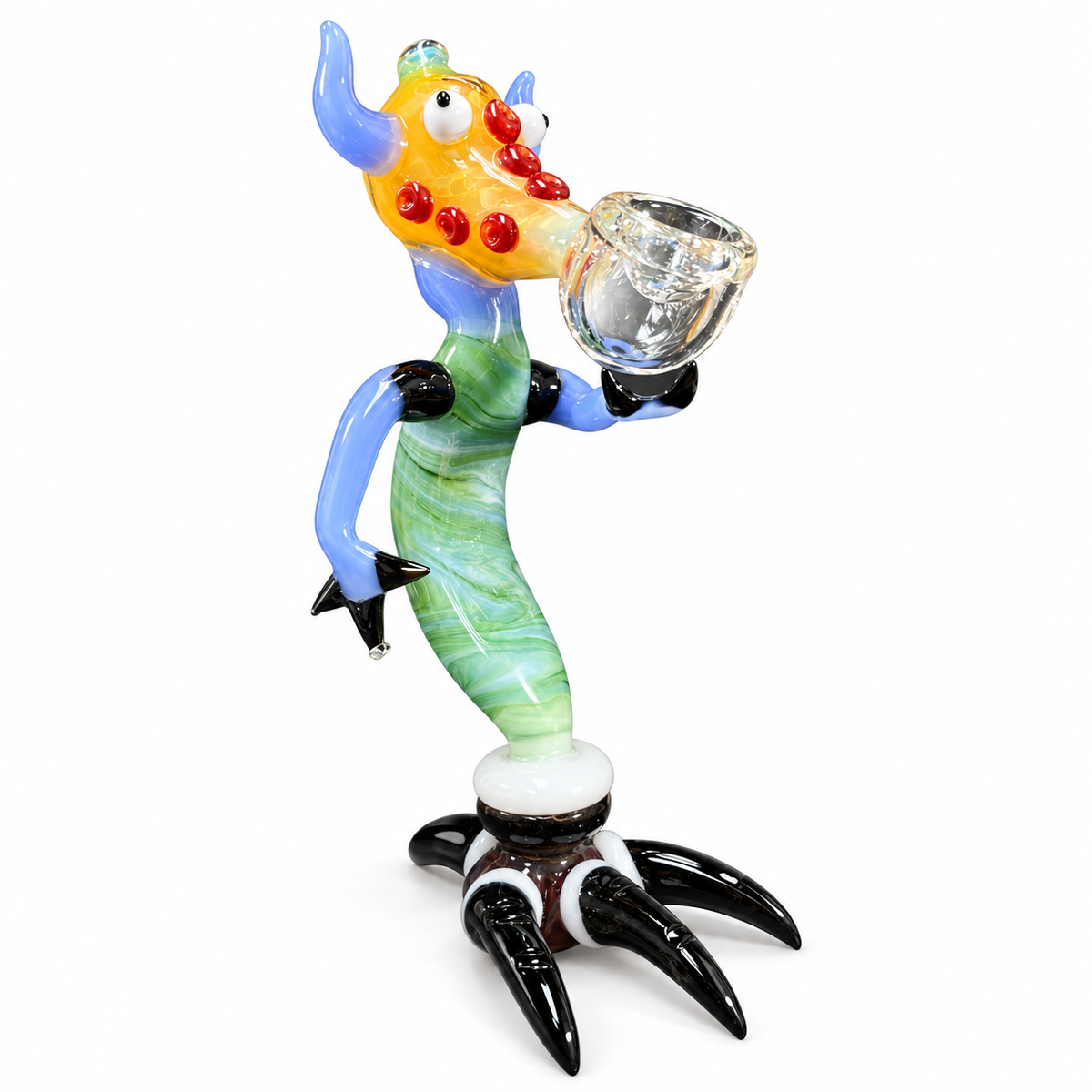 Standing Monster Glass Pipe – Clawed Base