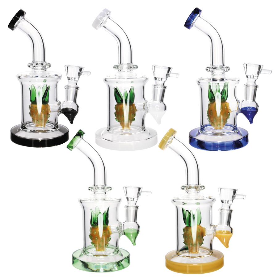 9 Inch Pineapple-Shaped Glass Bong