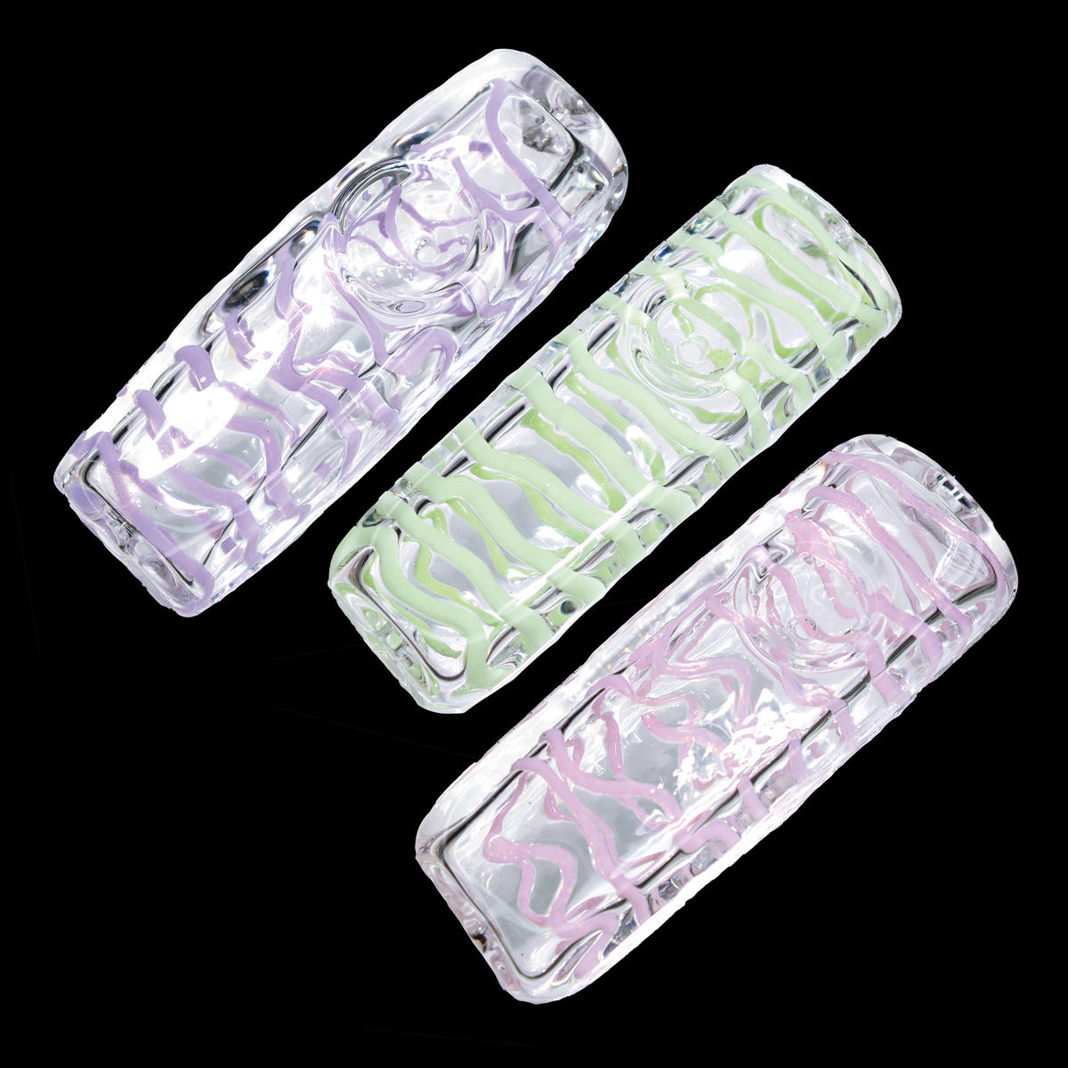 4.5 Inch Prism Loop Clear Glass Chillum