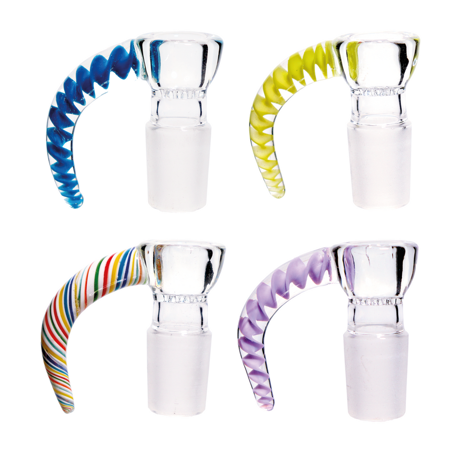 18mm Clear Horn Glass Bowl with Screen
