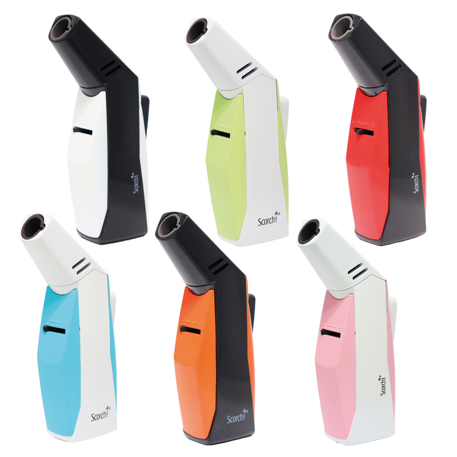 Turbo 45 Degree Jet Lighter, 6-Piece Display