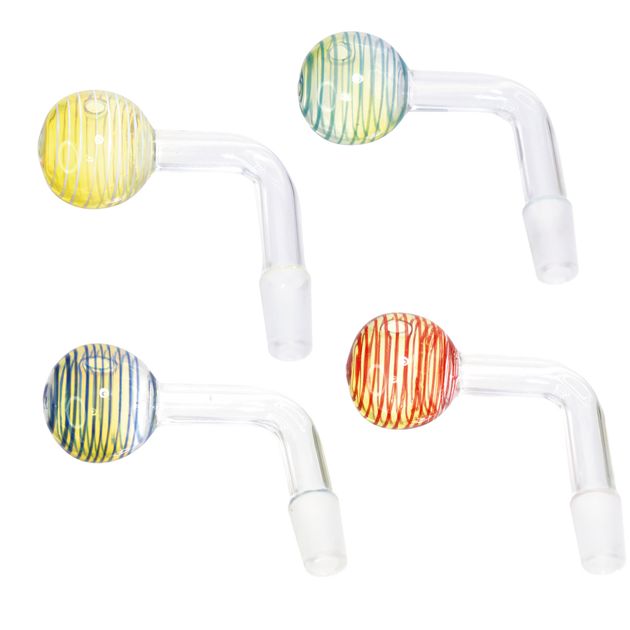 14mm Color Stripe Bent Oil Burner
