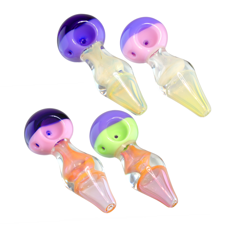5 Inch Color Fade Glass Spoon Pipe