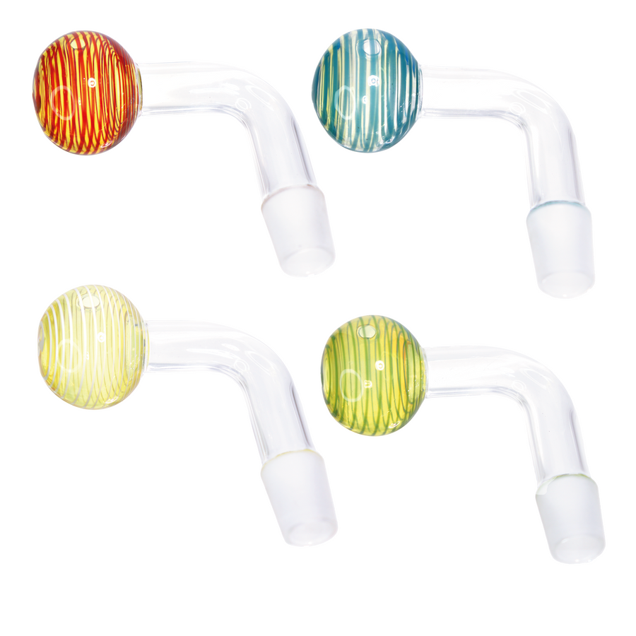 18mm Color Stripe Bent Oil Burner