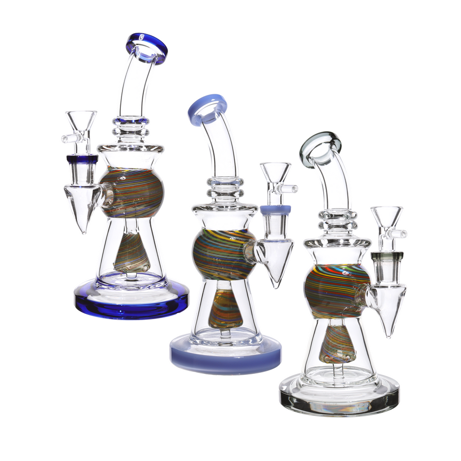 9 Inch Wig Wag Ball Curvy Glass Bong
