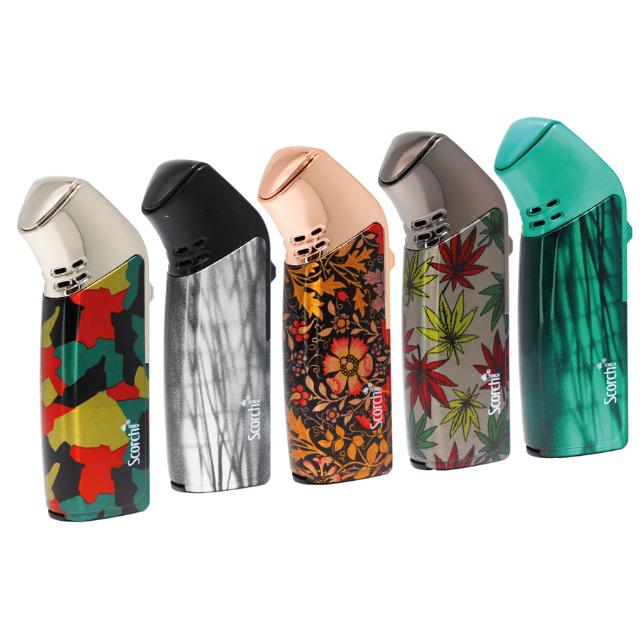 Strong Jet Flame Weed-Design Scorch Torch, 12-Piece