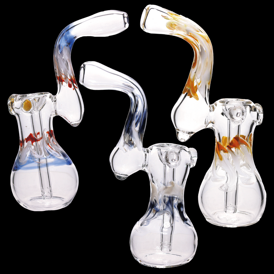 8 Inch USA-Made Heavy Glass Bubbler