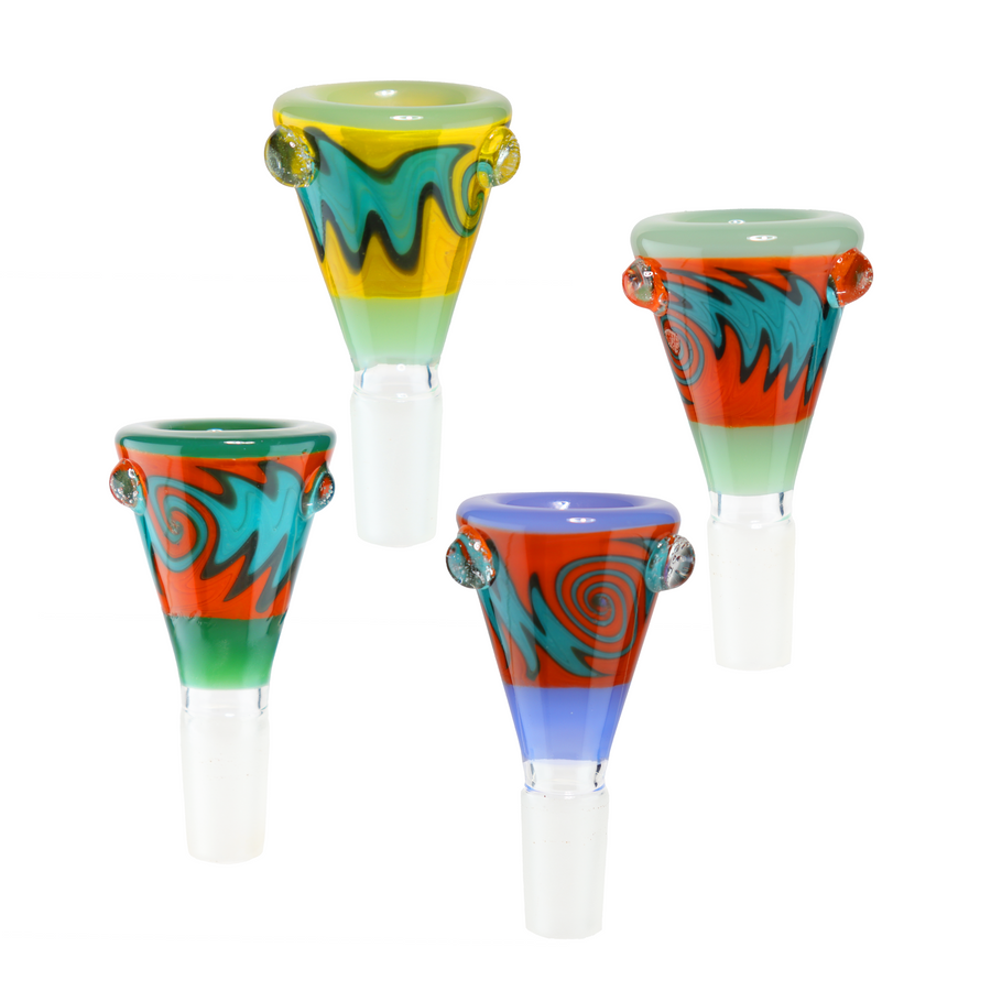 14mm Cone Wig Wag Glass Bowl