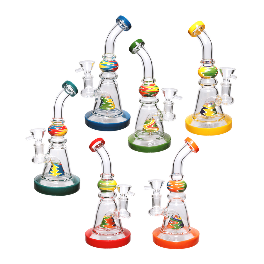8 Inch Wig Wag Cone Mini Glass Bong