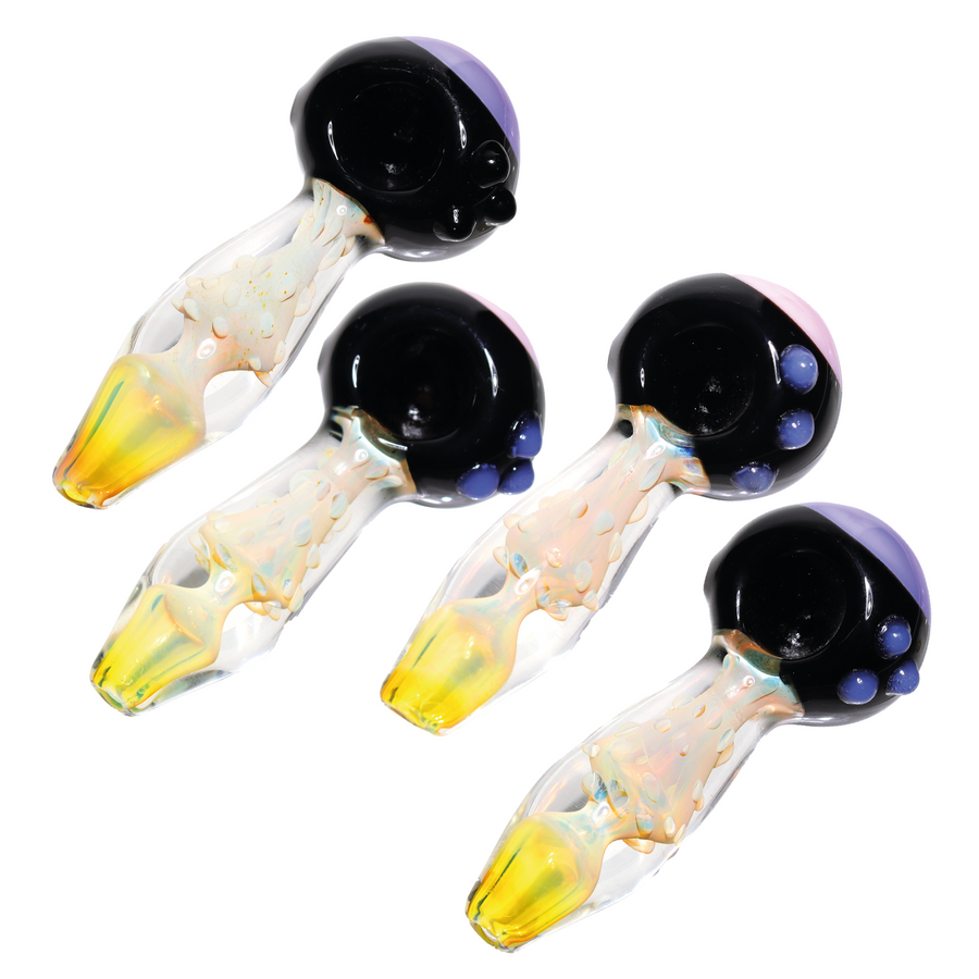 5 Inch Black Bowl Glass Hand Pipe