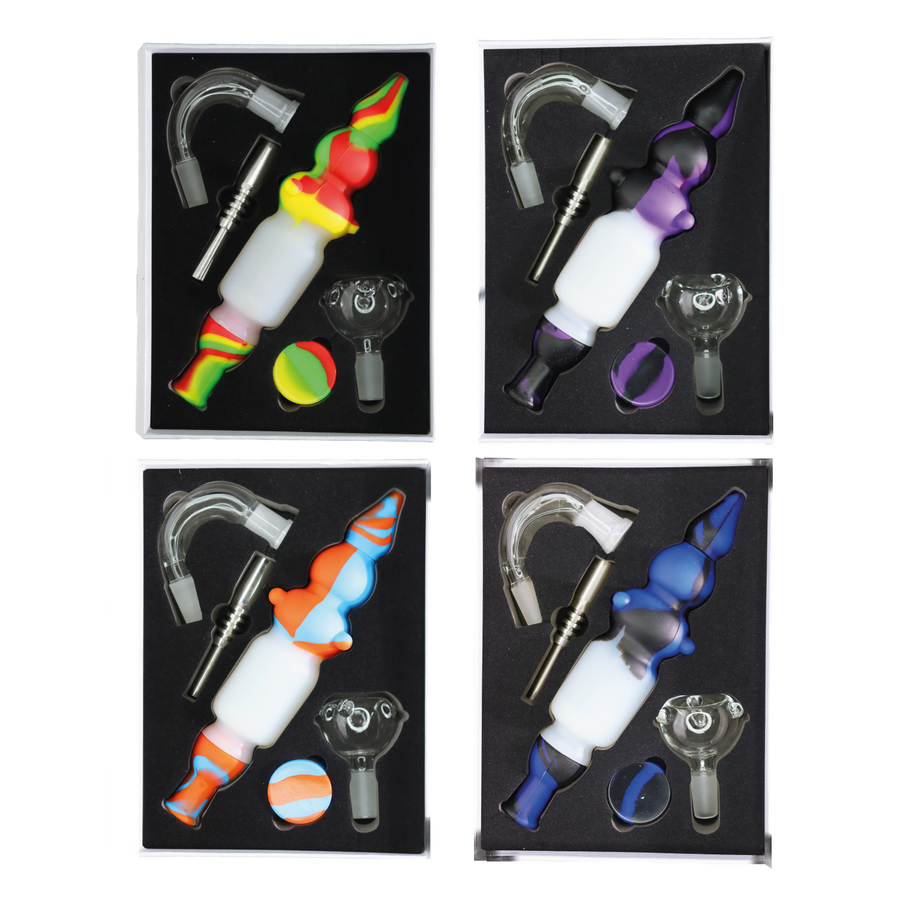 Silicone Nectar Collector Kit with Titanium and Glass Tips