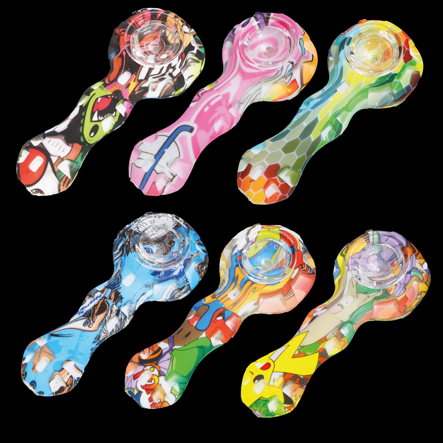 4 Inch Character Silicone Spoon Hand Pipe