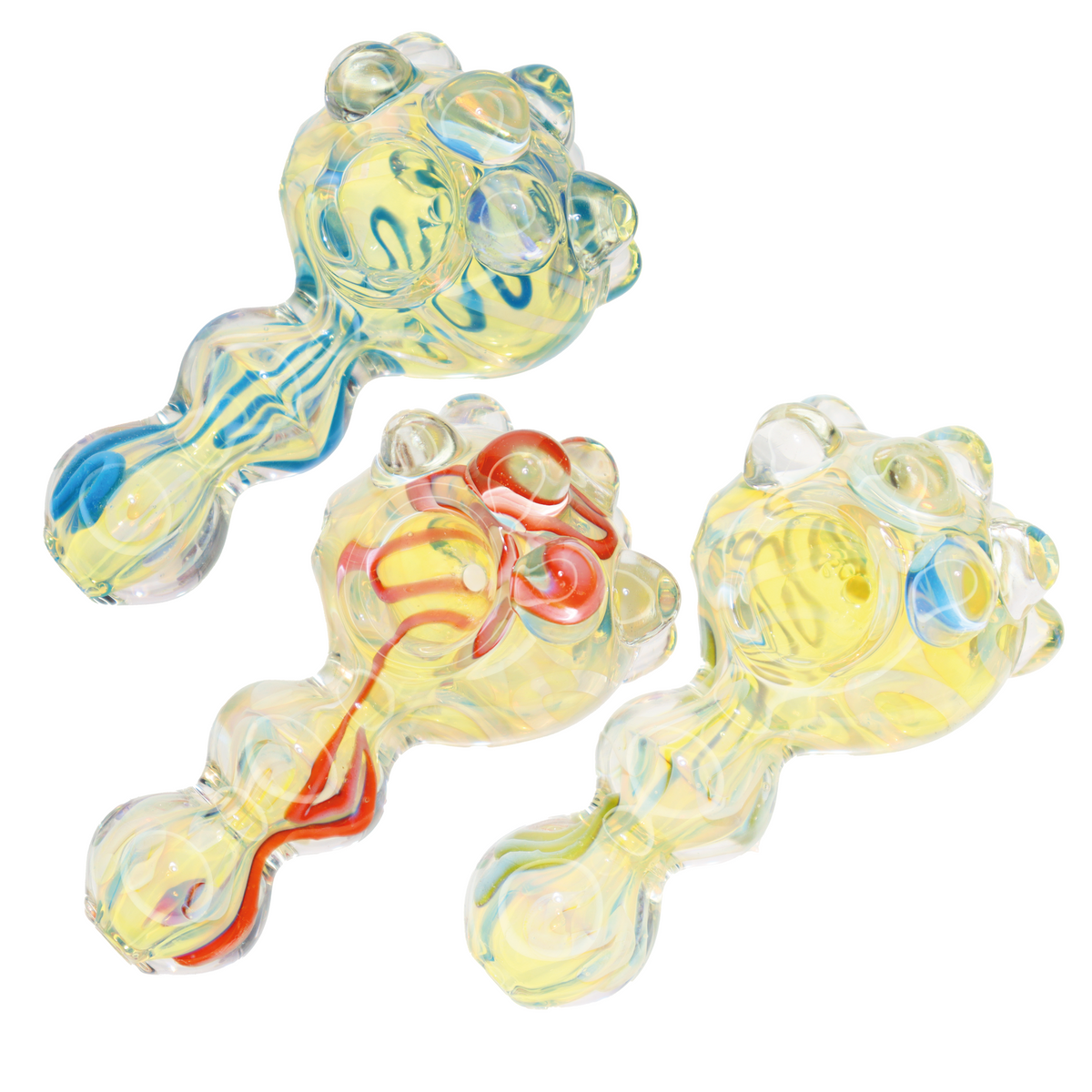 4.5 Inch Bubble Head Glass Spoon Pipe
