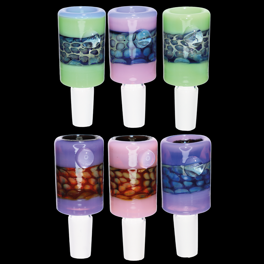 14mm Honeycomb Slime Color Glass Bowl