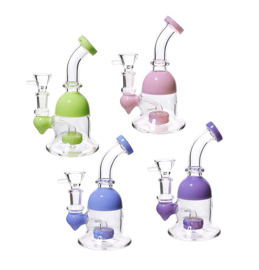 7 Inch Hat-Shaped Mini Glass Bong
