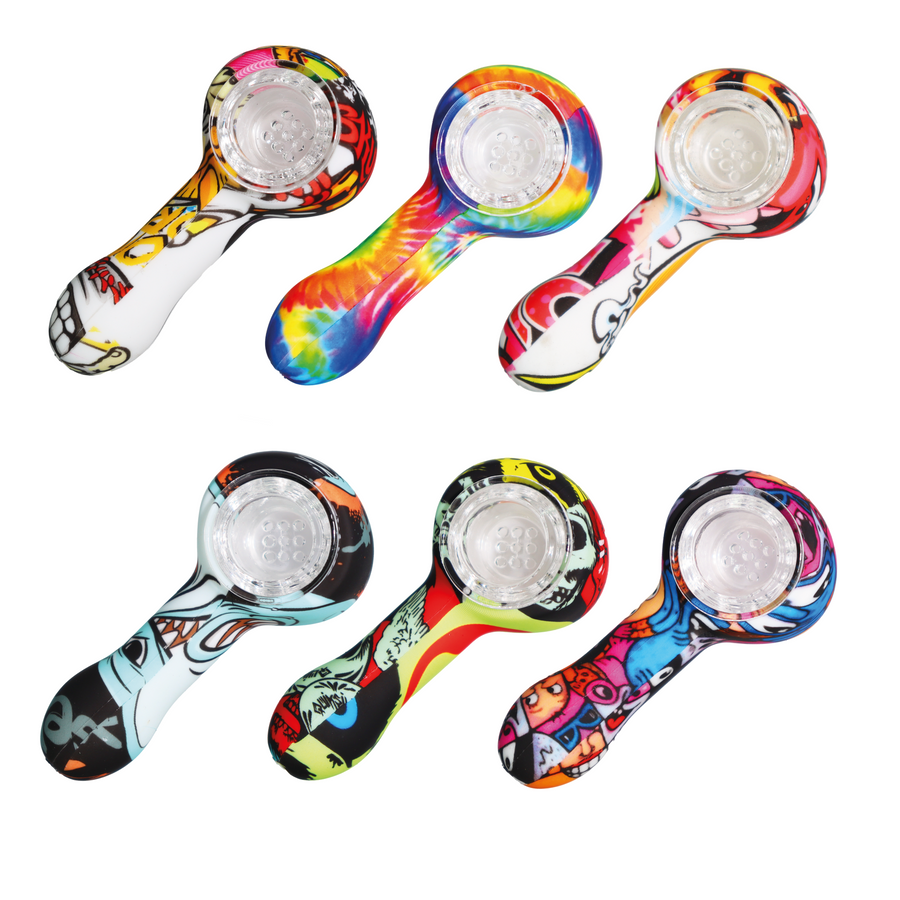 3 Inch Mini Character Silicone Spoon Pipe