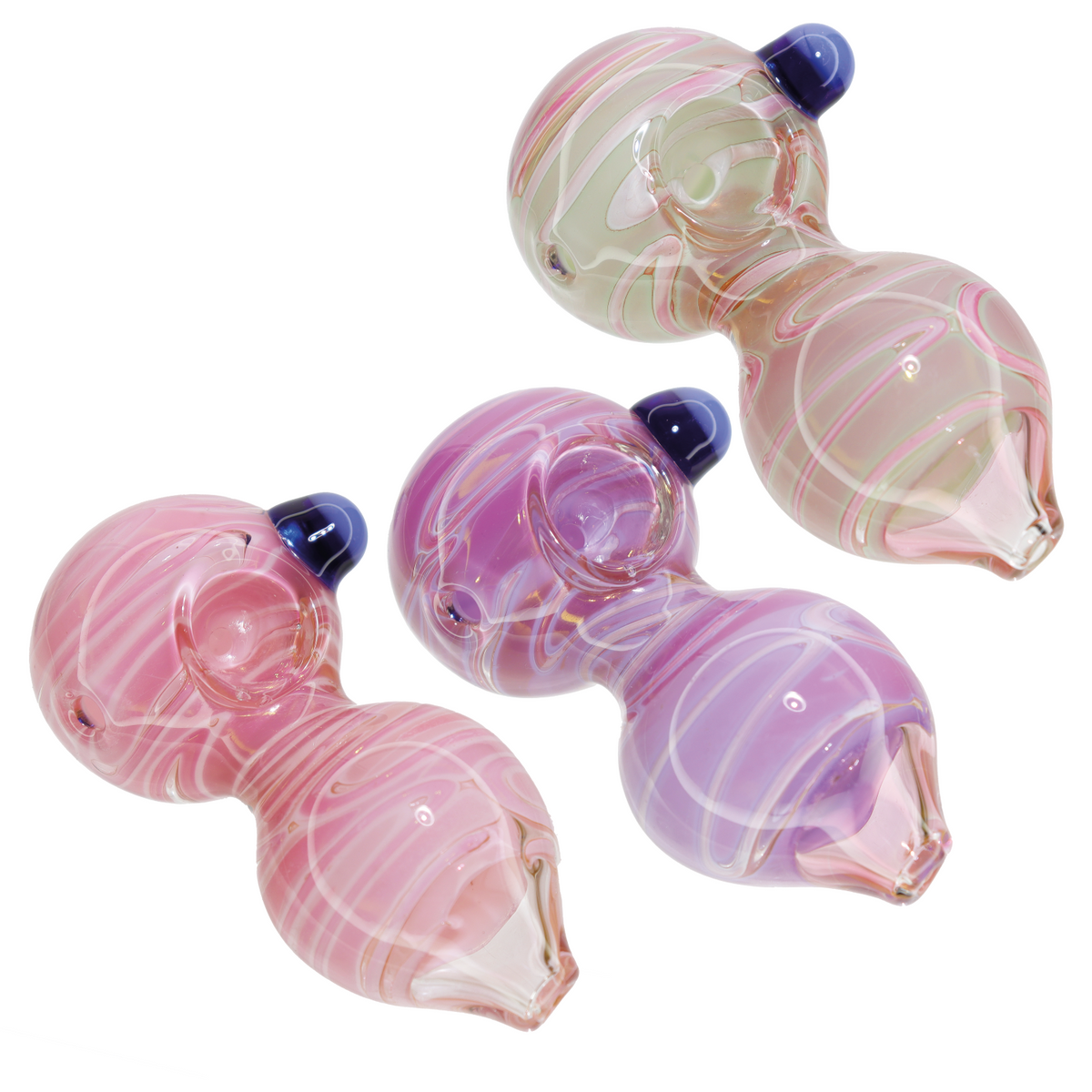 4.5 Inch Heavy Wig Wag Glass Spoon Pipe