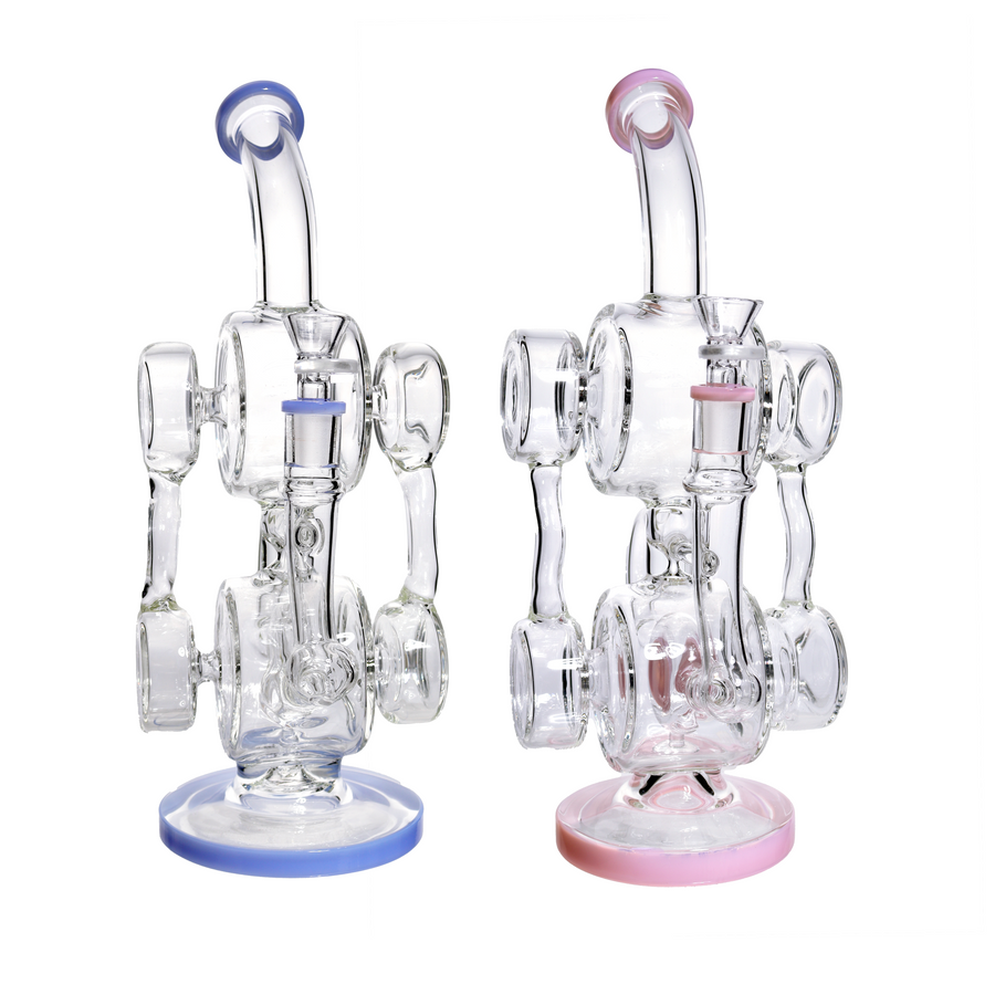 13 Inch Luxury Clear Glass Recycler