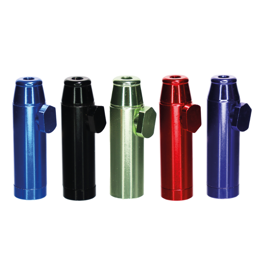2 Inch Rocket-Shaped Metal Snuff Bullet Pipe