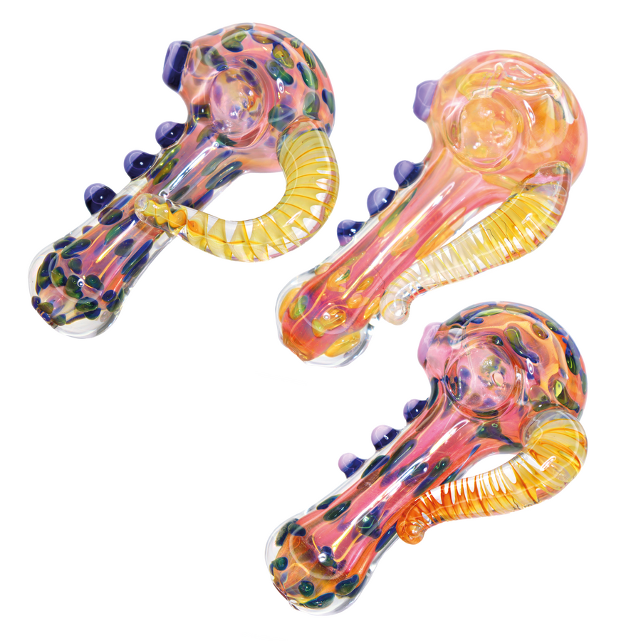 5 Inch Sculpted Grip Glass Hand Pipe