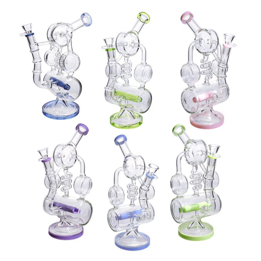 12 Inch Luxury Clear Glass Recycler