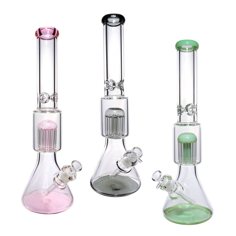 18 Inch Big Chamber Multicolor Beaker Bong