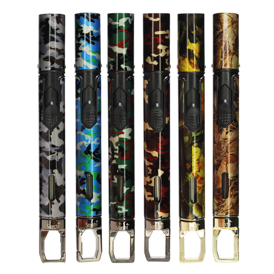 Fancy Jet Flame Scorch Torch, 12-Piece Display