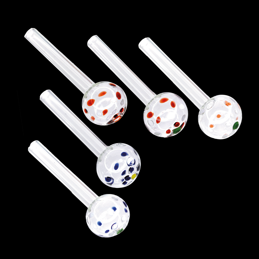 4 Inch Polka Dot Heavy Glass Oil Burner