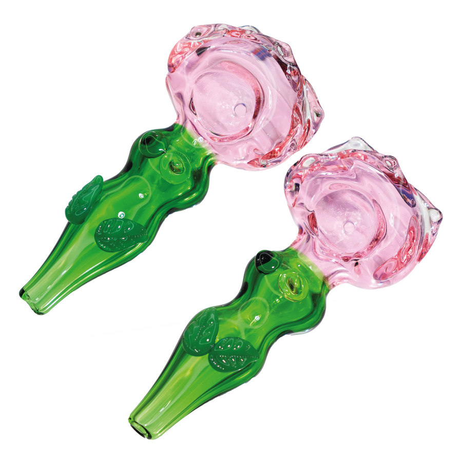 5 Inch Floral Glass Hand Pipe