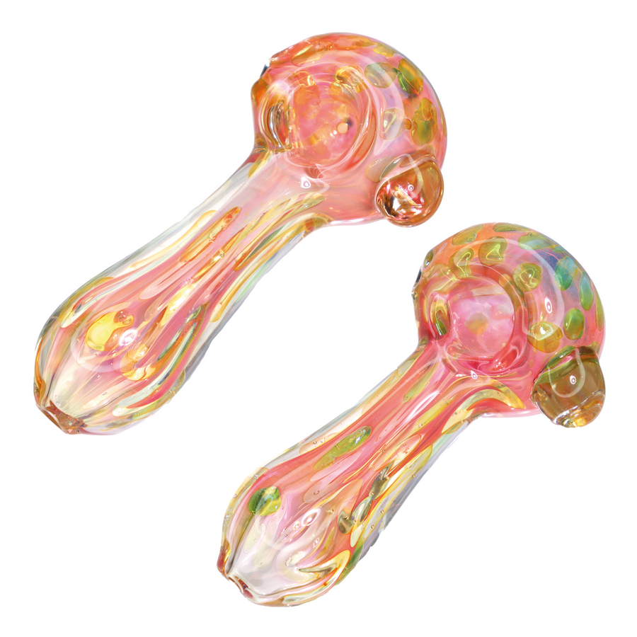 5 Inch Fully Worked Dot Glass Spoon Pipe