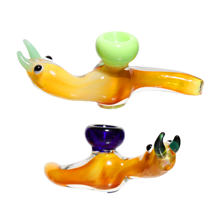 3 Inch Worm-Shaped Glass Hand Pipe