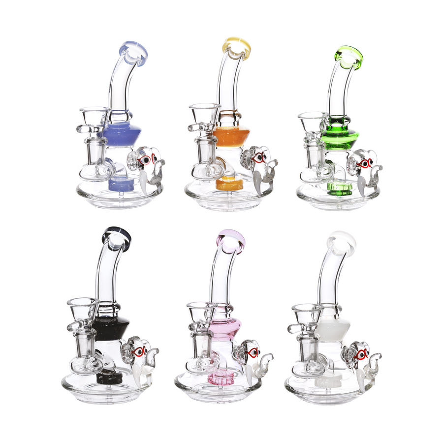 7 Inch Elephant Head Mini Glass Bong