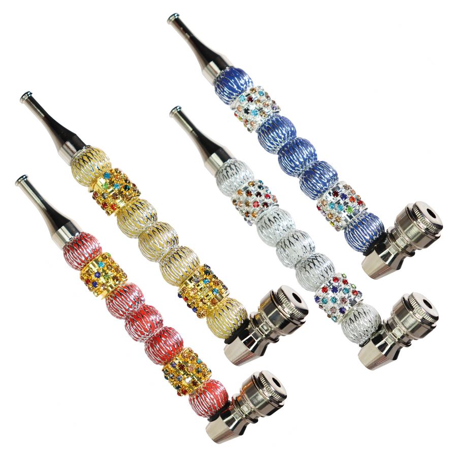 6 Inch Diamond Ring Stylish Balls Metal Pipe