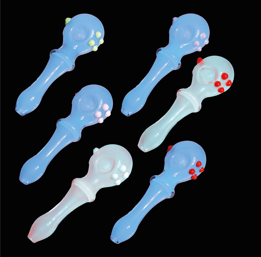 6 Inch Glow-in-the-Dark Spoon Hand Pipe