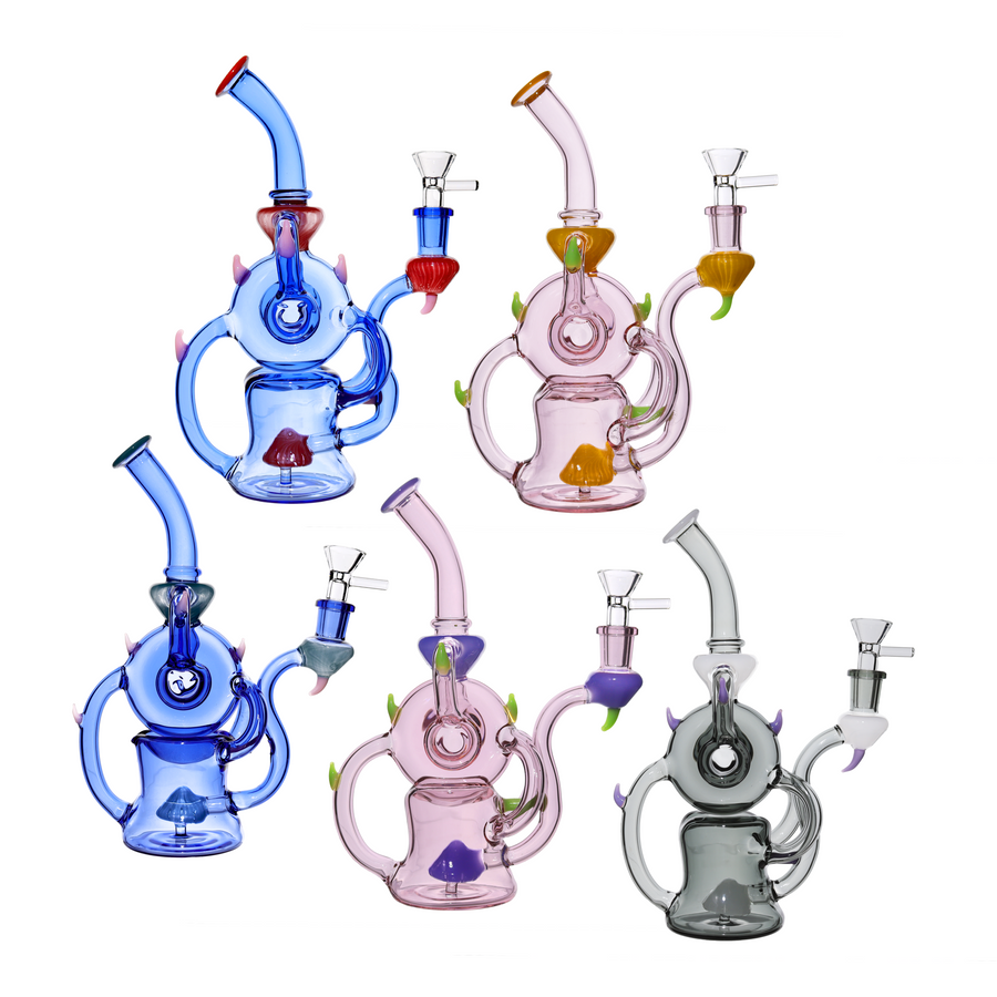 10 Inch Deluxe Monster Design Glass Recycler