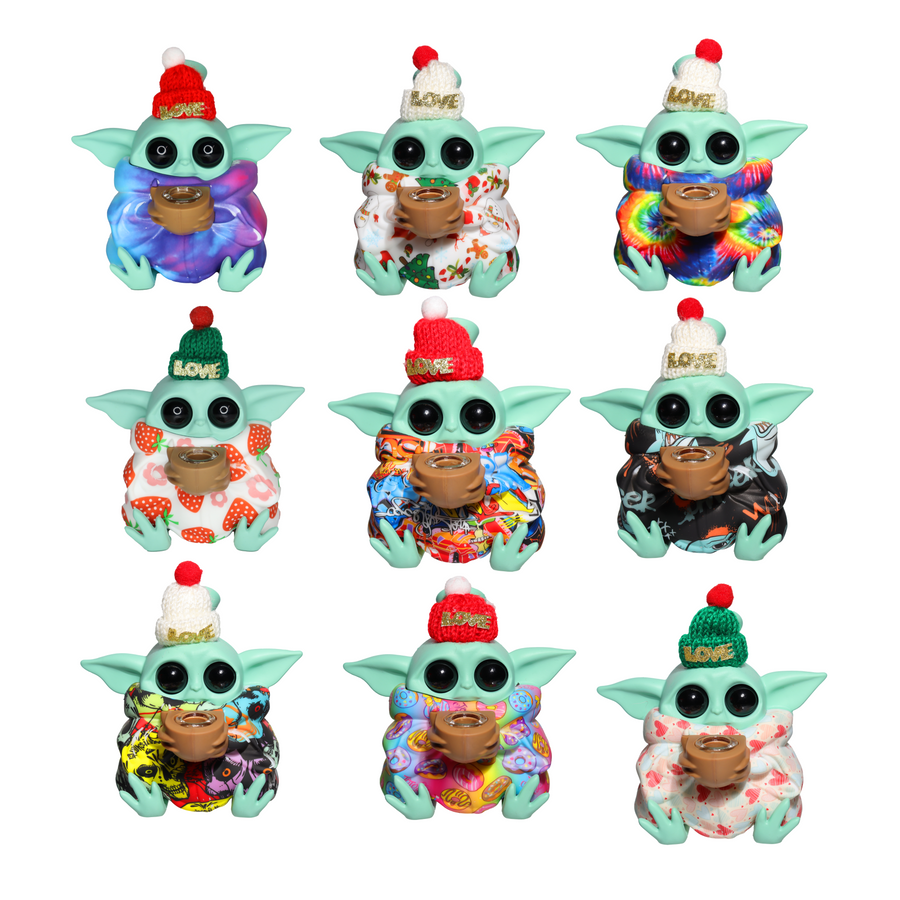 5 Inch Space Baby Character Silicone Bong