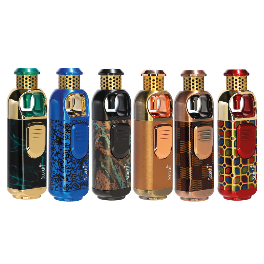 Fancy Multi-Design Scorch Torch, 12-Piece Display
