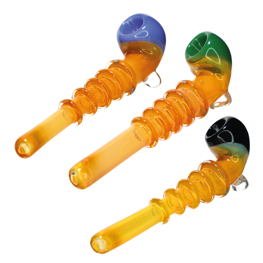 Multicolor Rings Glass Sherlock Pipe