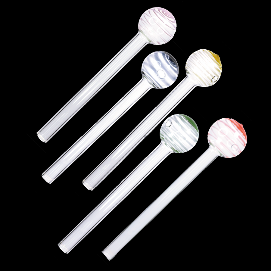 8 Inch Jumbo Spiral Oil Burner, Heavy Borosilicate