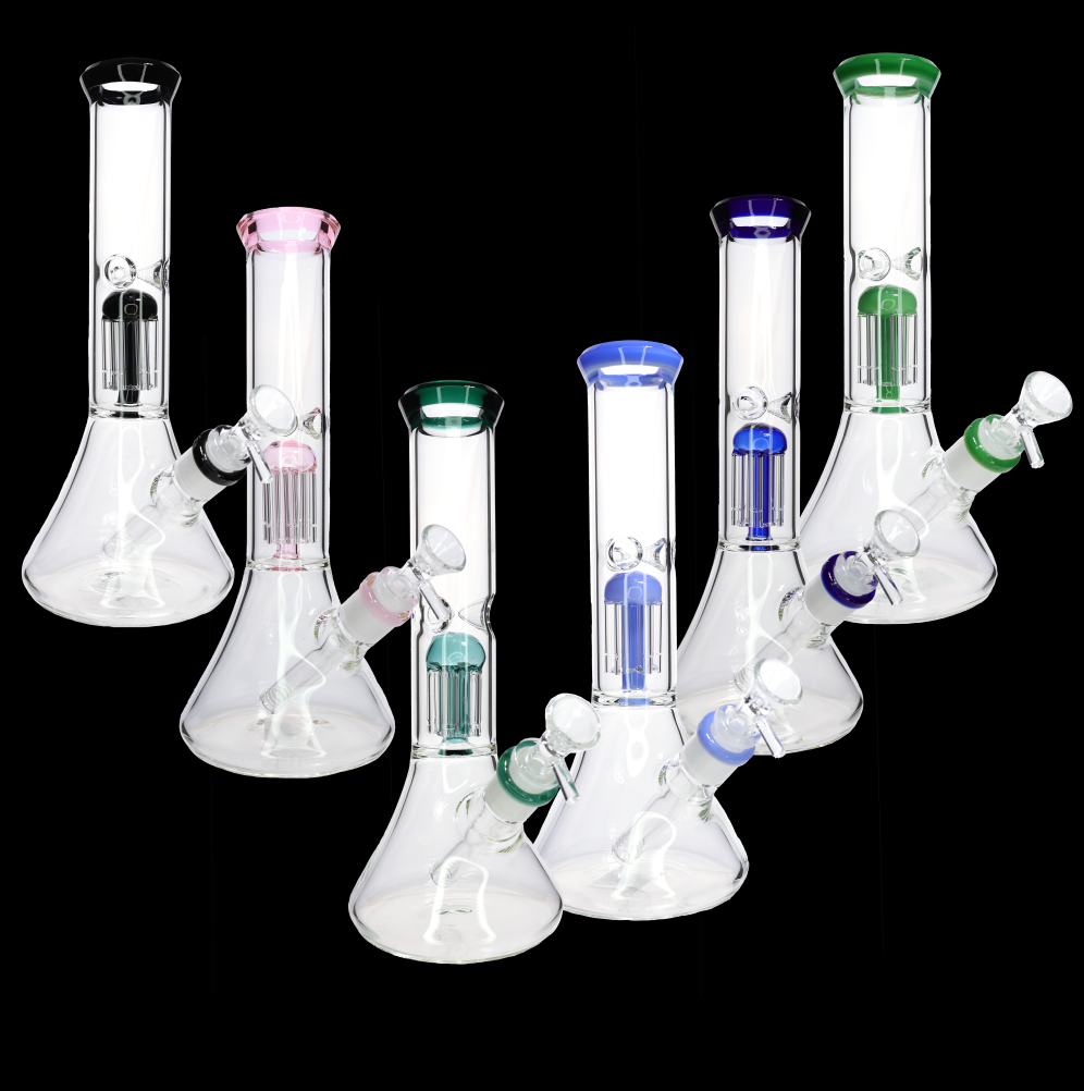 14 Inch Single Chamber Perc Beaker Bong