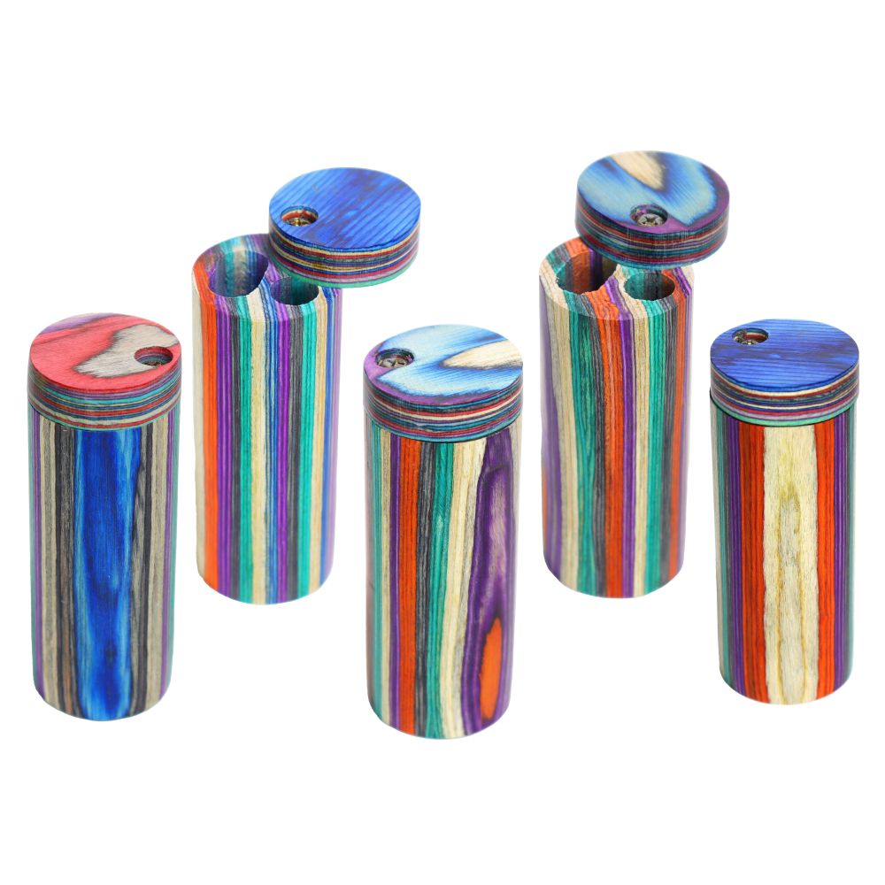 Rainbow Wood Dugout with One-Hitter | Wholesale Dugout Pipes
