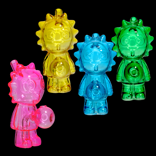 6" Rick & Morty Style Oil Burner Water Pipe – Assorted Colors | Wholesale