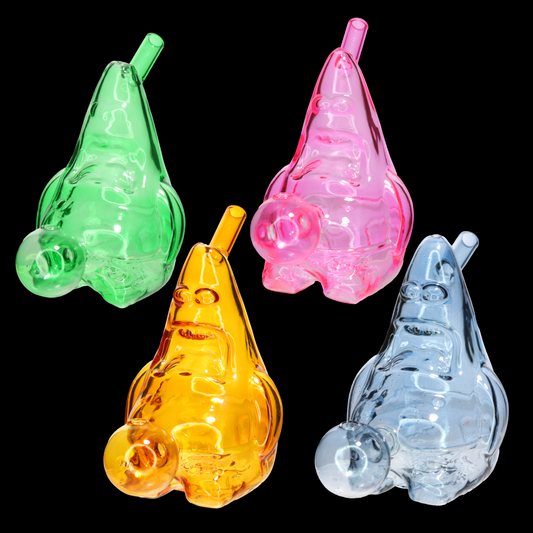 6" Patricio Character Style Oil Burner – Wholesale Translucent Glass Novelty Piece