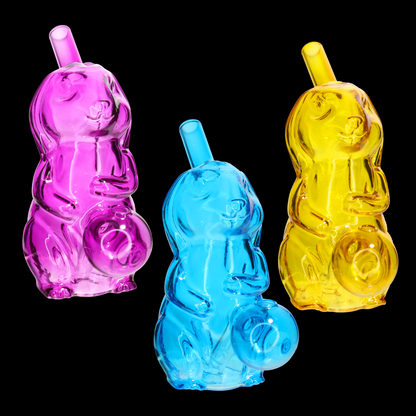 6" Squirrel Style Oil Burner – Wholesale Translucent Glass Novelty Piece